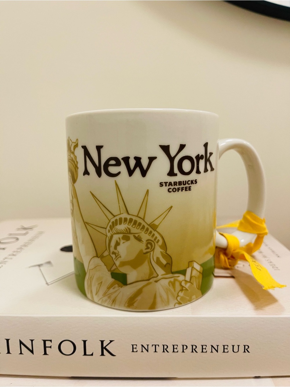 Starbucks New York City Liberty State Cup Coffee Mug Collector Icon Series 16oz